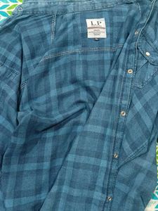 Blue Plaid Flannel Shirt