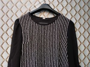 New With Tag Korean A Line Stripped Pullover
