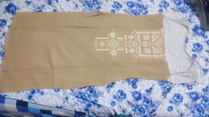 Cotton Kurta with Front And Back printed Design