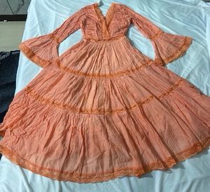 Label Ritu Kumar Peach Dress (BRAND NEW)