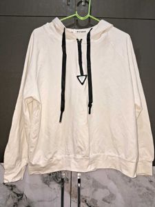 Sale 🎊🎆🎄🎉Embrace White Hoodie w Black Drawstr