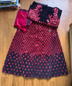 Full Sequin Work Lehenga Choli With Dupatta