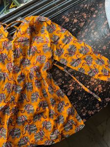 Elephant Print Tunic Top