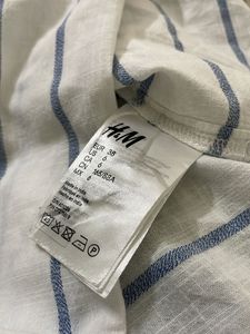 H&amp;M Oversized Striped Tunic Top