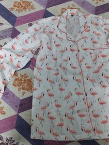 Flamingo Print Pajama Set