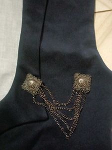 Vintage Style Navy Vest