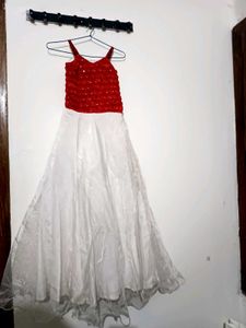 Red & White Party Dress