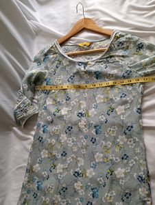 🎉SALE🎉Grey Floral Printed Kurti