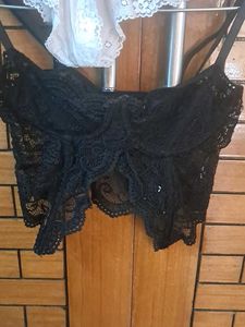 Combo Of Five Imported Fabric Bra  N Padded  Panty