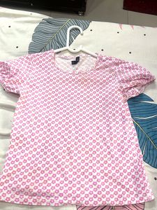 Zebra Print Mesh Top With pink N JeNs