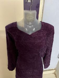 Plus Size Full Glitter One Piece Kurti