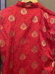 Collar Silk Kurta
