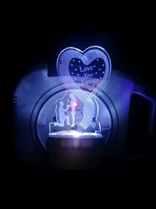 Beautiful Love Lamp Multicolour 3D Illumination