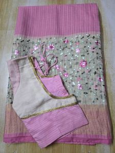 Baby Pink Office wear Saree