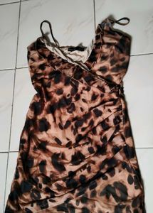 Bershka Animal Print Mini Dress