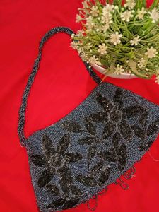 Beaded Floral Handbag