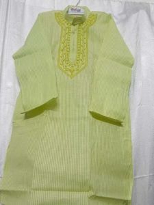 Light Green Embroidered Kurta
