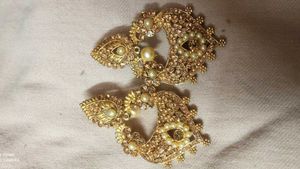 Gold Pearl Earrings