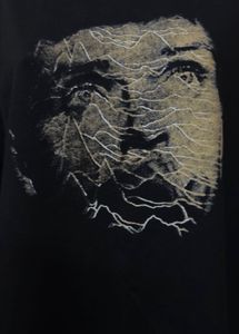 Trendy Black Graphic Sweatshirt