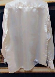 Satin Shirt With Tie nd Half Jacket