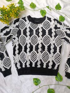 Reserved Lace Trim Top