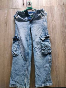 H&amp;M Denim Cargo Jeans🌻with Free Gifts
