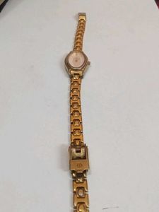 Titan Gold-Toned Women&#39;s Watch
