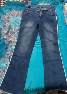 Blue Bootcut Jeans