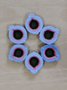 Set of 6 Decorative Diyas