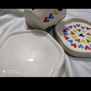 Set Of 2 Beutiful Cups With Saucer