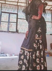 Boutique Design  Heavy Shrara With Sequence  Kurti