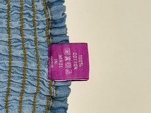 Denim Bandeau Top