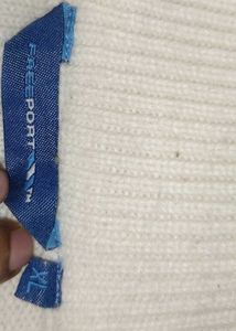 White High Neck Sweatshirt For Mens