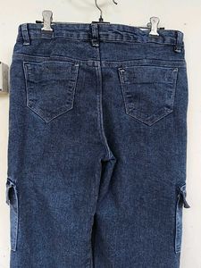 Vintage Denim Cargo Jeans
