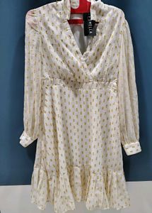 Femella Gold Dot Mini Dress