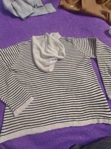 Striped Hoodie Sweater