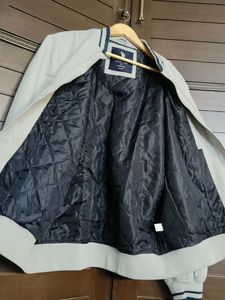 US Polo Assn. Men Grey Blue Bomber Jacket