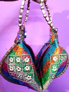 Multicolored Party Handbag