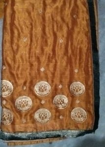 Saree With Fall Attached