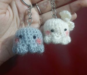 Cute Octopus crochet Keychains
