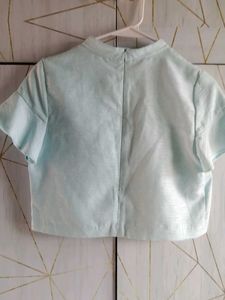 Light Blue Crop Top