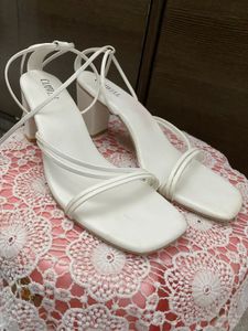 White Strappy Heels