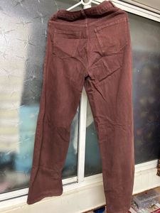 Brown Wide Leg Jeans
