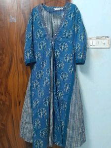 Blue Printed Kurta