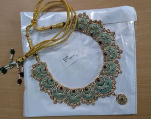 Mint Green Kundan Necklace