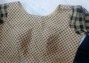 Padded Blouse with Bell Sleeves XL to XXL