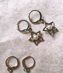star pearl hoop