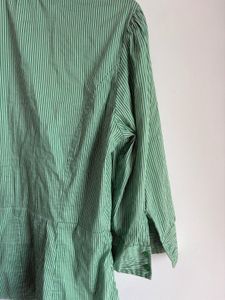 Green Stripped Back Tight Shirt