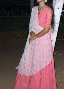 Pink Kurta Set & Dupatta