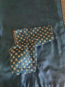 Peacock Blue Saree